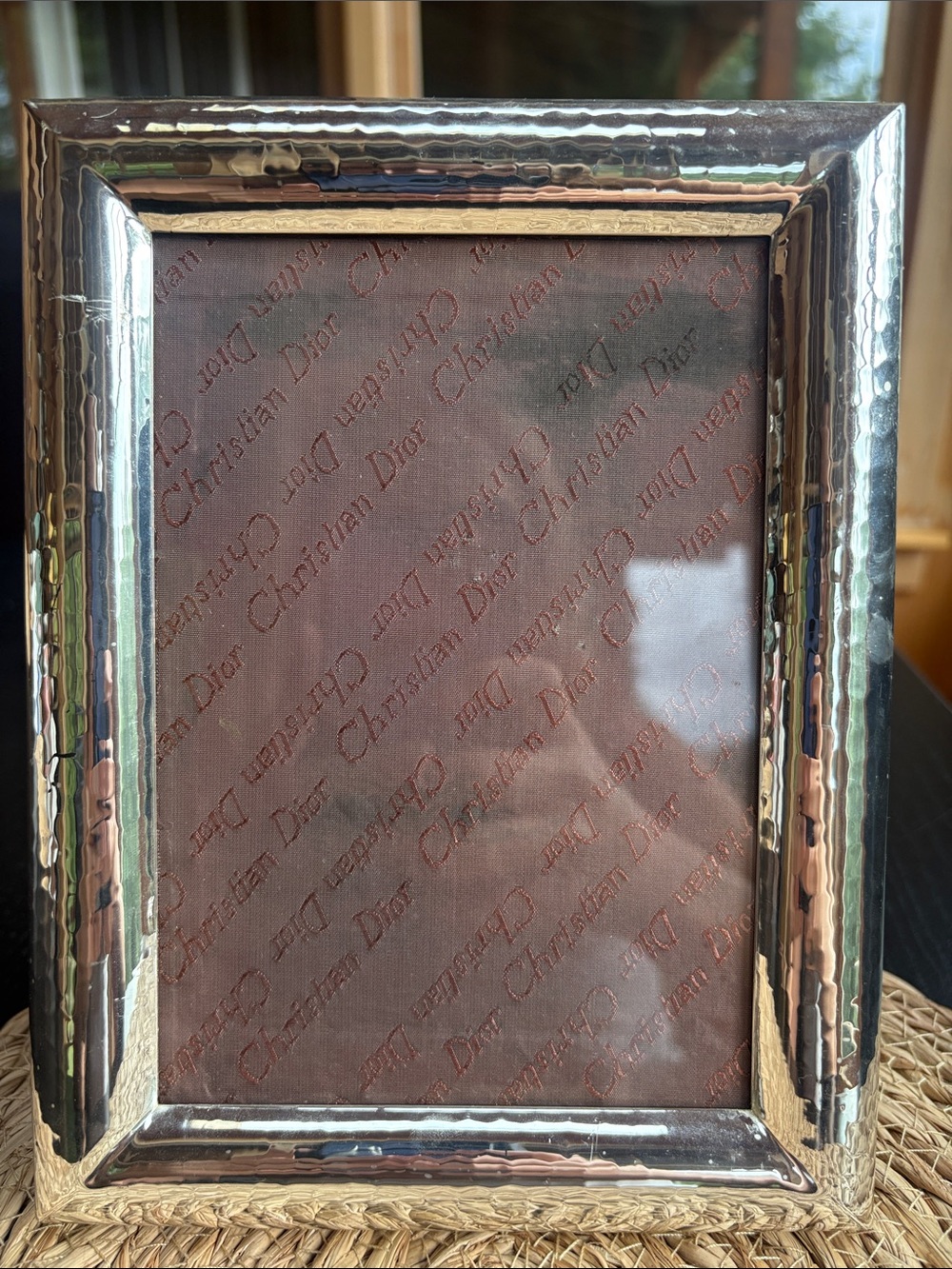 Dior Silver Frame with Brown Interior